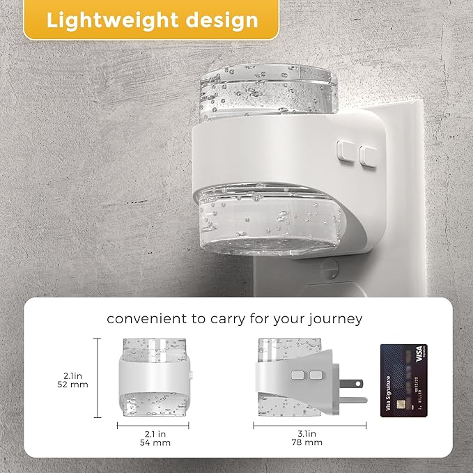 L LOHAS LED Night Light, 3CCT Bubble Night Lights Plug into Wall, 4 Pack - Image 5