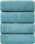 Ycosy 4 Pack Extra Large Microfiber Bath Towels Set, 35x70 inches, Less Lint by Ycosy