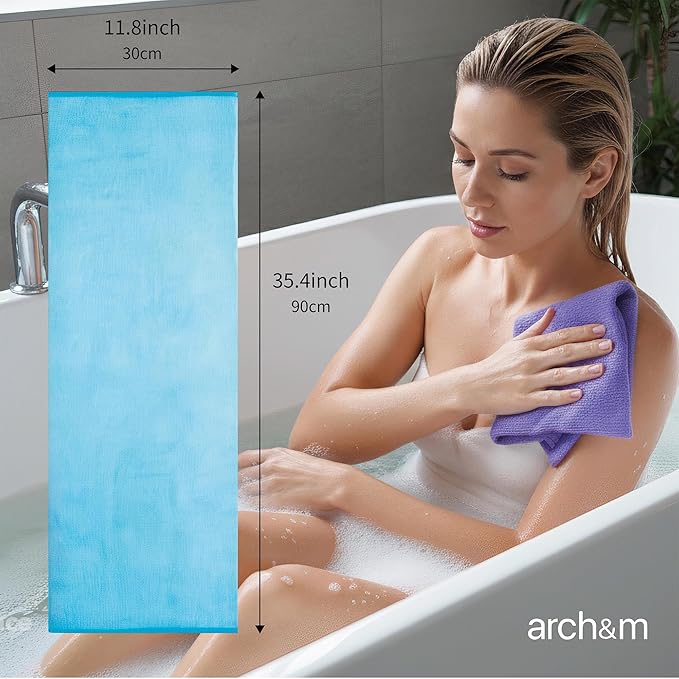 ARCH&M Exfoliating Washcloth, Japanese Body Scrubber - Image 2