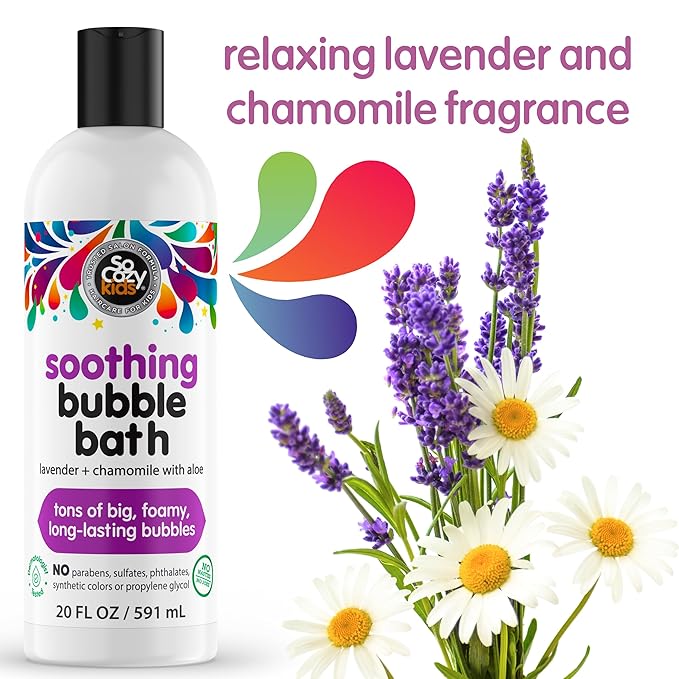SoCozy Soothing Bubble Bath for Kids, Lavender & Chamomile, Moisturizing - Image 6