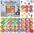 Bath Bombs for Kids with Surprise Inside, 32 Pack Paw Bath Bombs with Toy by Yekery