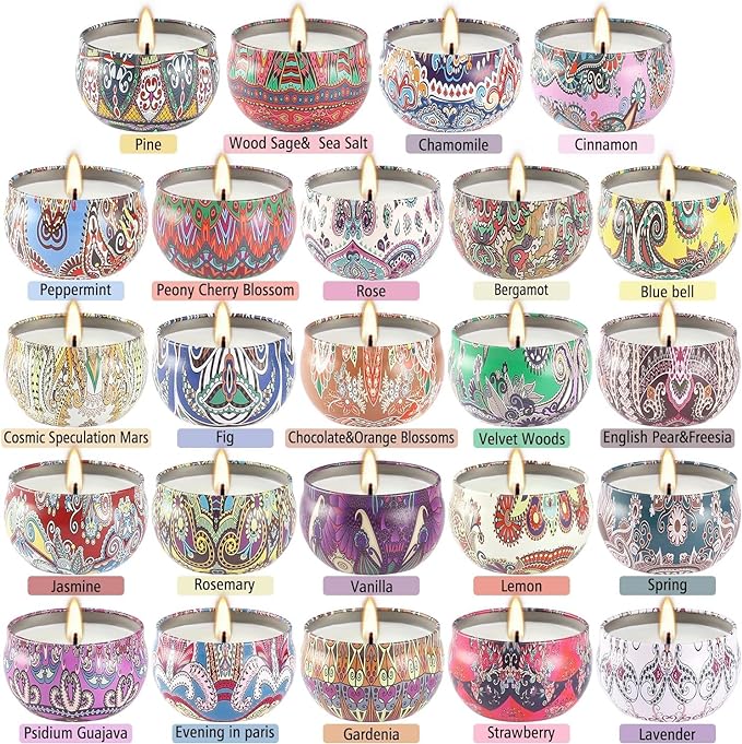 Howemon 24 Pack Scented Candles Set - Image 2