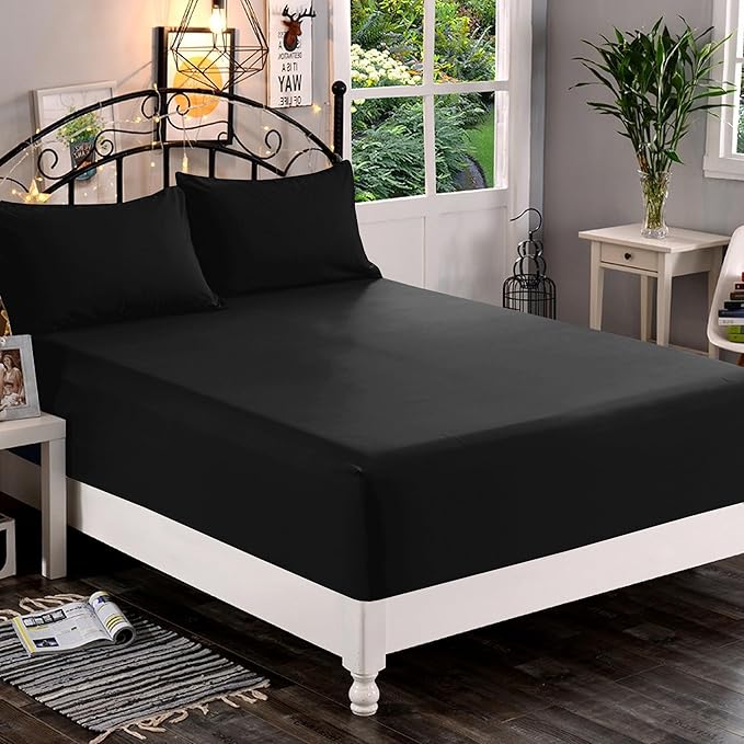 Elegant Comfort 1500 Premium Quality Fitted Sheet Ultra Soft 18-24 Inch Extra - Image 2