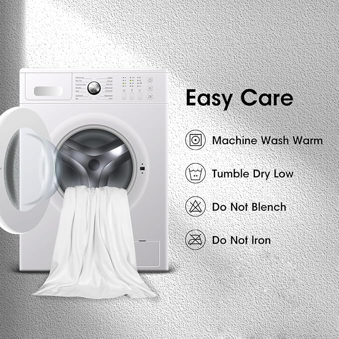 JML Bath Towel, Microfiber Bathroom Towels Set 6 Pack 30" x 60" - Image 5
