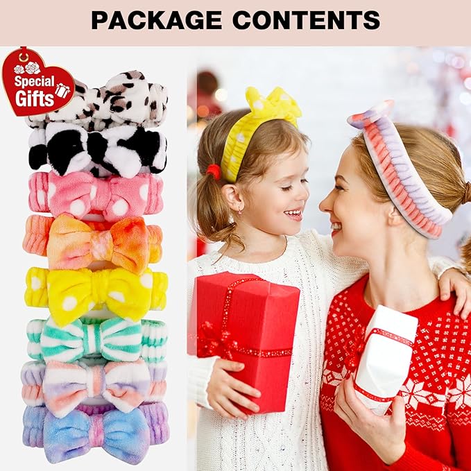 YOOVR 8pcs Spa Headband, Mothers Day Gifts Bulk, Stocking Stuffers - Image 3