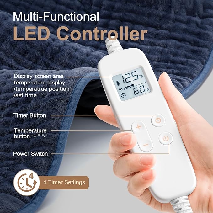 VAAGHANM Heating Pad: 33 x 17 inches Electric Heating Pad - Image 2