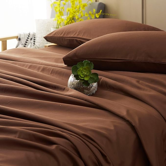 SONORO KATE Sheets Super Soft Microfiber 1800 Thread Count 16 Inch Deep Pocket - Image 3