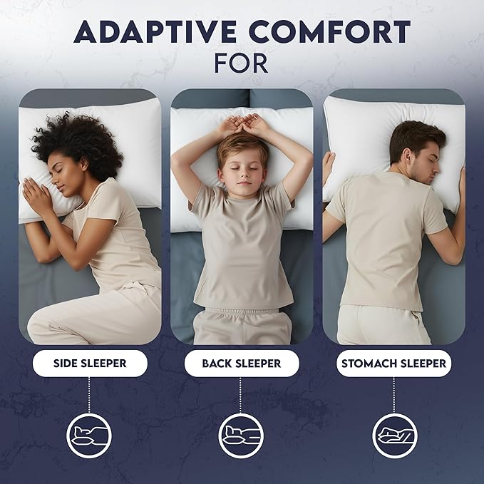 Utopia Bedding Bed Pillows for Sleeping Queen Size, Soft & Fluffy Pillow - Image 5