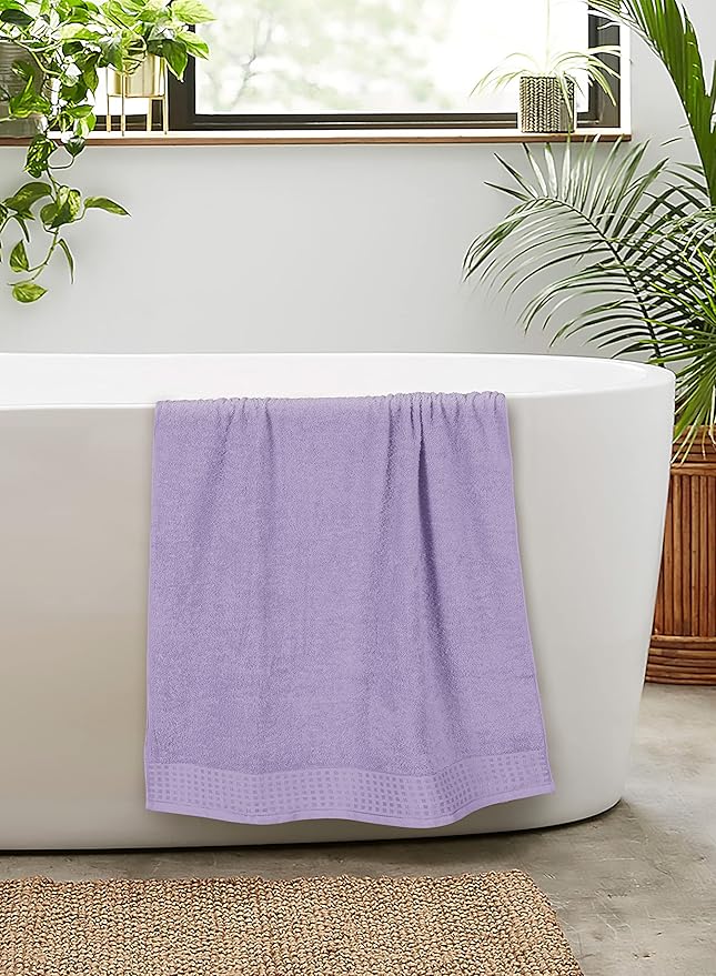GLAMBURG 100% Cotton 2 Pack Oversized Bath Towel Set 28x55 Inches, Ultra Soft - Image 5