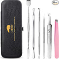 Litbear 6 Pcs Blackhead Remover Tools, Pimple Popper Tool Kit, Acne Tools by LitBear