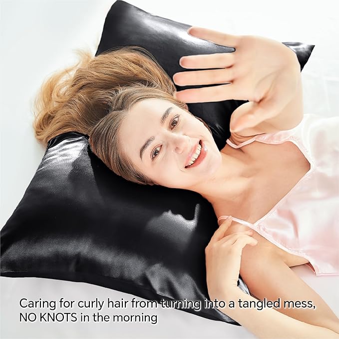 BEDELITE Satin Pillowcase with Zipper, Super Soft and Cooling Similar to Silk - Image 4