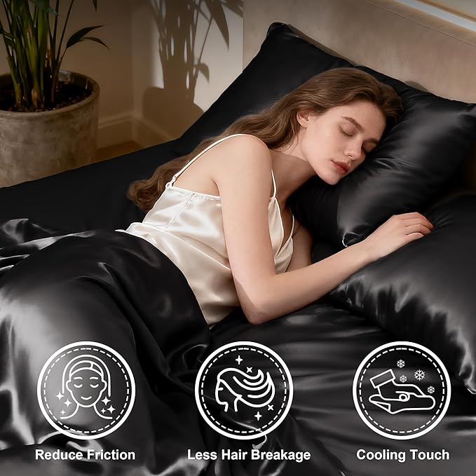 Love's cabin California King Satin Sheet Sets - Image 3