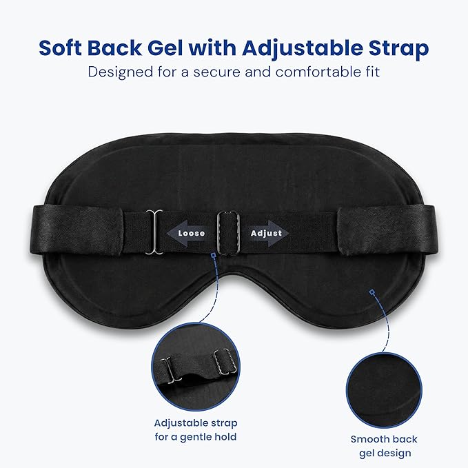 Cooling Eye Mask for Sleeping – Reusable Hot & Cold Gel Eye Mask - Image 3