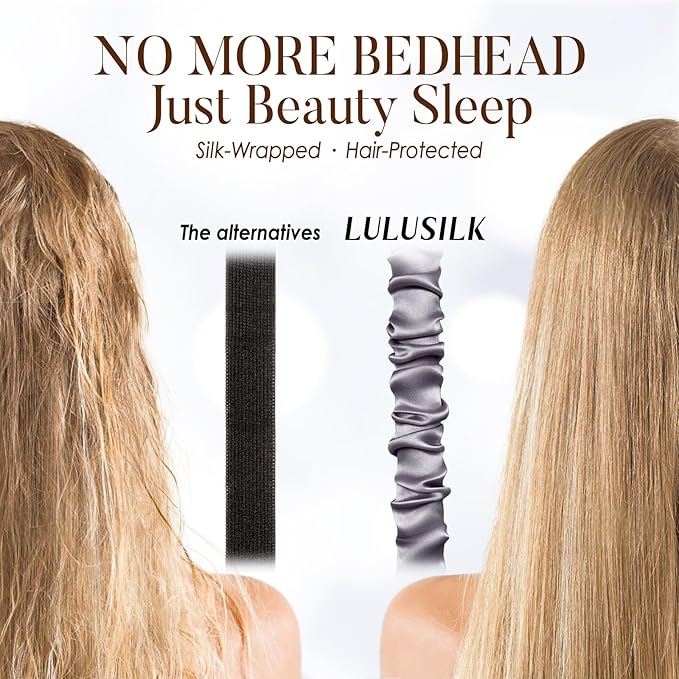 LULUSILK Mulberry Silk Sleep Eye Mask Blindfold - Image 6