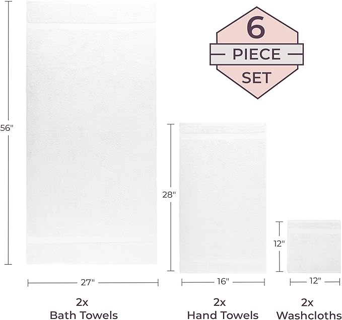 Lavish Home 6 Piece Towel Set - Image 6