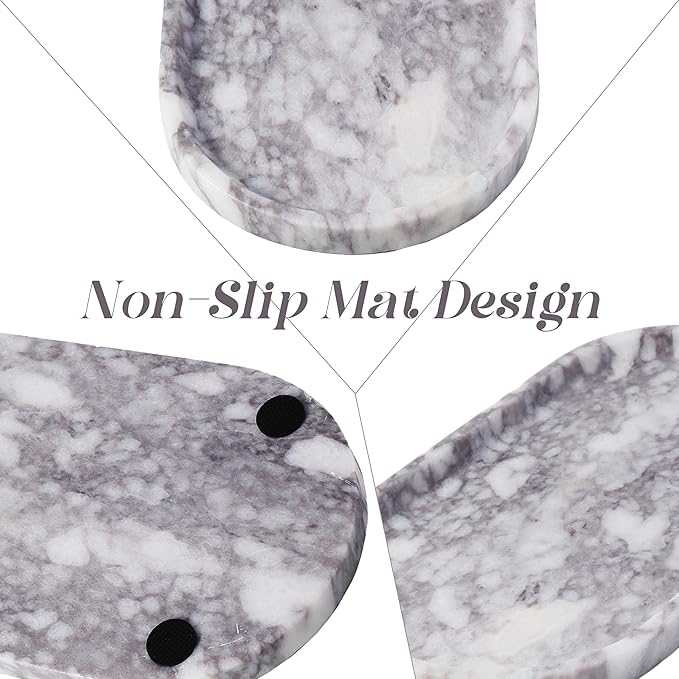 Koville Real Luxurious Marble Vanity Tray, Natural Stone Perfume Trays Jewelry - Image 3