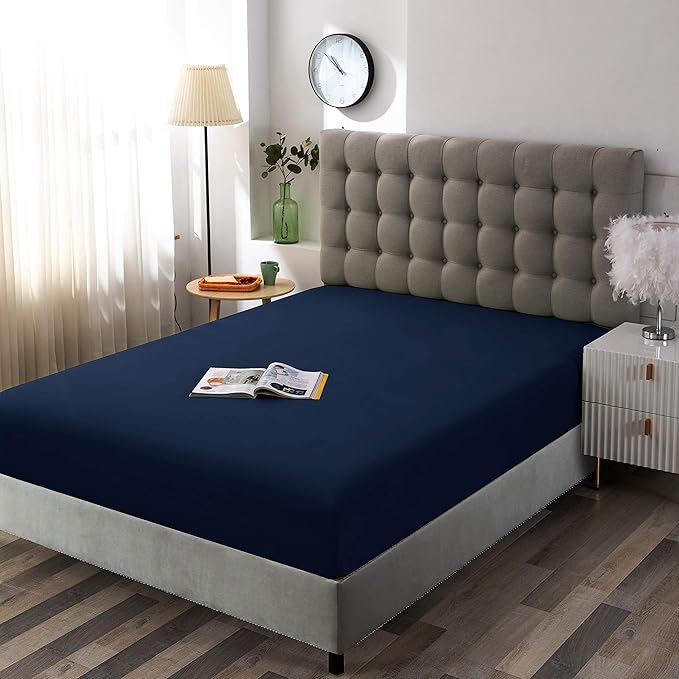 Sfoothome Fitted Sheet Twin Size, Brushed Microfiber, Extra Soft and Comfortable - Image 2