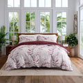 OAITE Duvet Cover Twin Size, Reversible Flower Pink Duvet Cover Set by OAITE