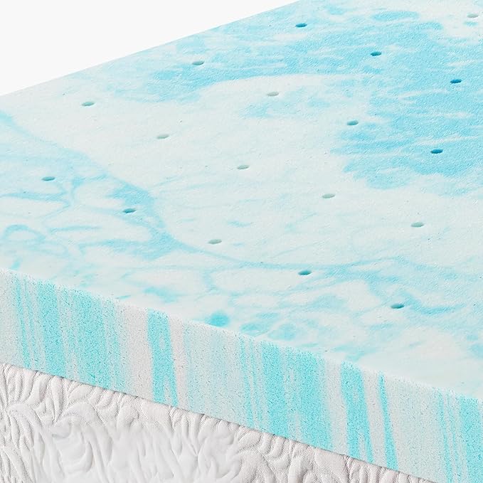 OLIXIS Gel Memory Foam Mattress Topper, Cal King 4 Inch, Cooling Gel Infused - Image 7