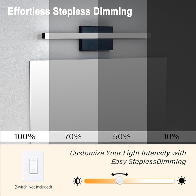 24Inch LED Bathroom Vanity Light Bar 5700K Dimmable Led Bathroom Light Over - Image 7