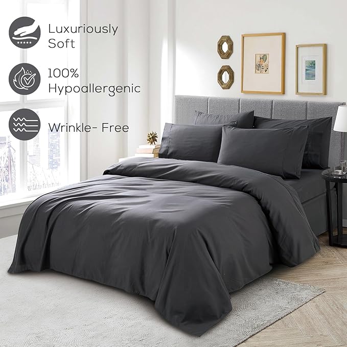 Mueller UltraTemp 6 PC Queen Sheet Set - Image 5