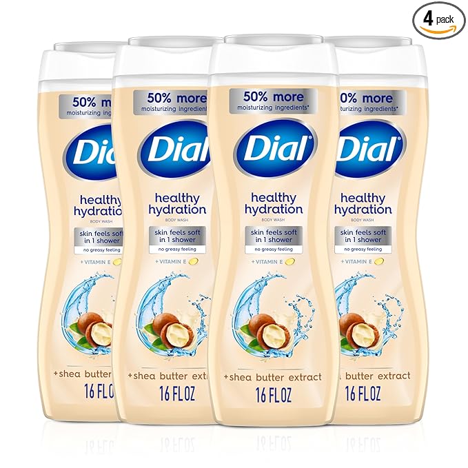 Dial Body Wash, Healthy Hydration, Shea Butter Extract + Vitamin E, 16 fl oz by DialSoap