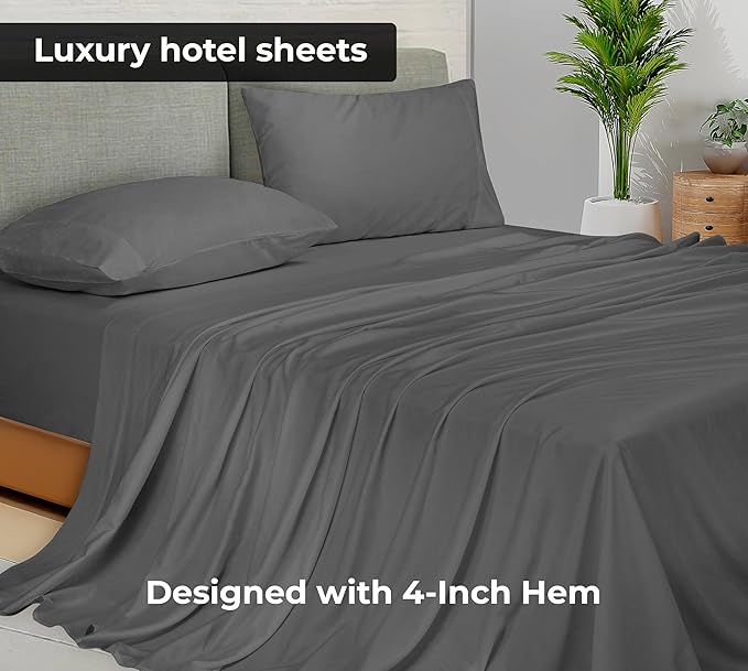 Royale Linens 2 Pack Bulk Flat Sheet Set - Image 2