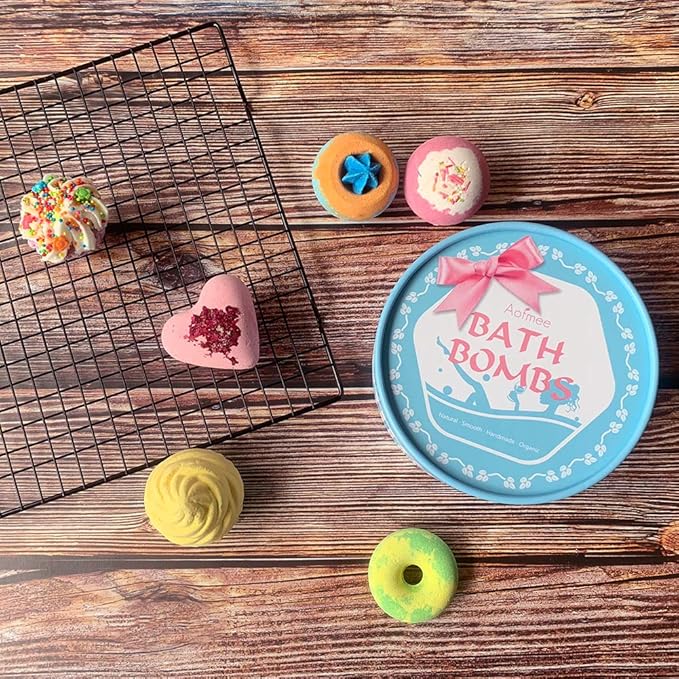 Aofmee Bath Bombs, Handmade Fizzies Bathbombs - Image 7