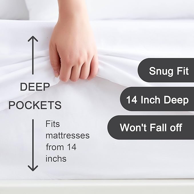 Hotella 100% Microfiber Ultra Soft 54"x75" Full Size Fitted Sheet Only - Image 2