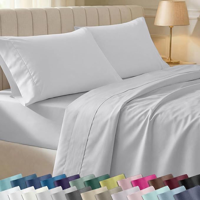 California Design Den Soft Cotton King Size Bed Sheets Set, 400 Thread Count by CaliforniaDesignDen