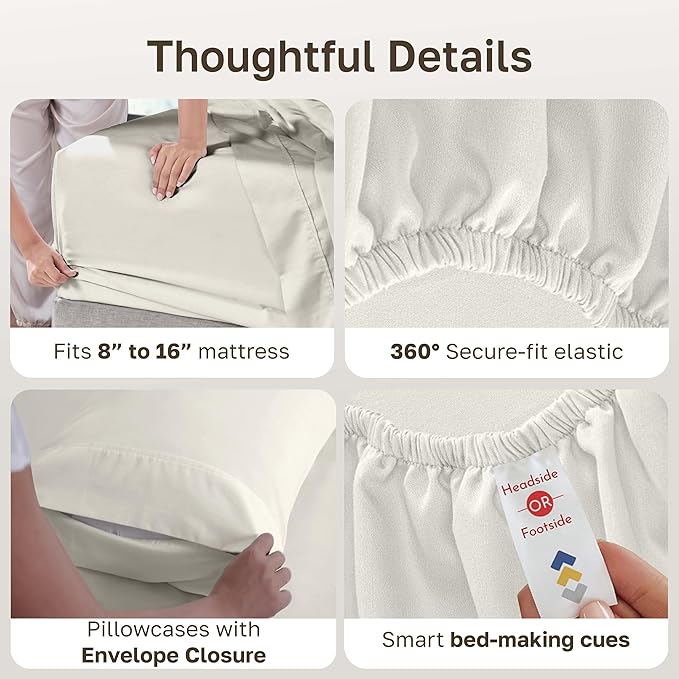 California Design Den 6-Pc King Size Sheet Set - Image 6