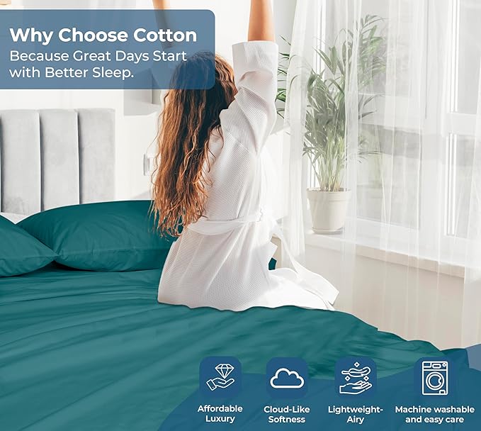 Royale Linen 100% Organic Cotton California King Flat Sheet Only - Image 7