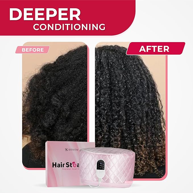 SISWOW Thermal Steamer Cap for Great Deep Conditioning - Image 2