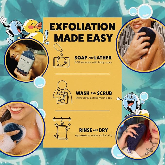 GOSHI Exfoliating Shower Sponge - Image 7