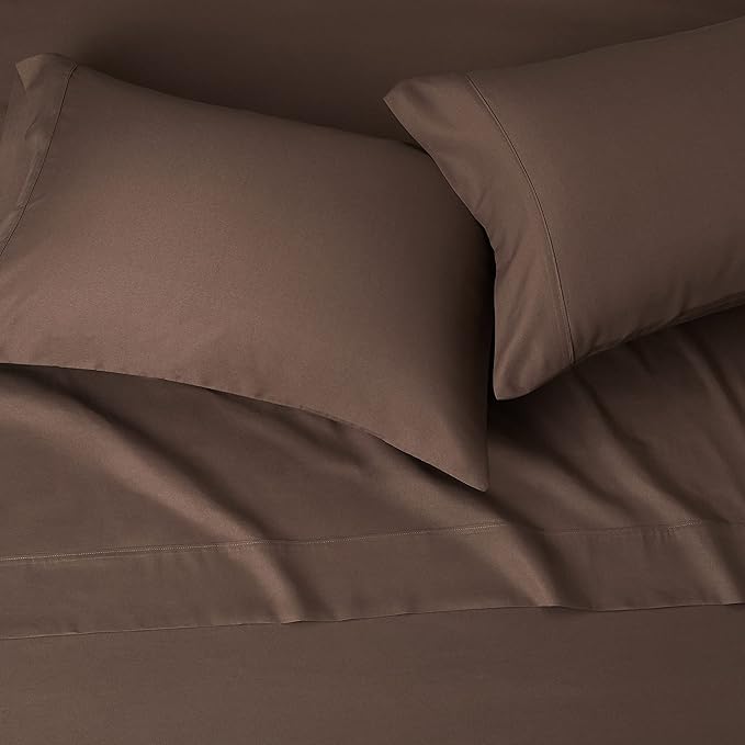 Amazon Basics Lightweight Super Soft Easy Care Microfiber 4 Piece Bed Sheet Set - Image 3