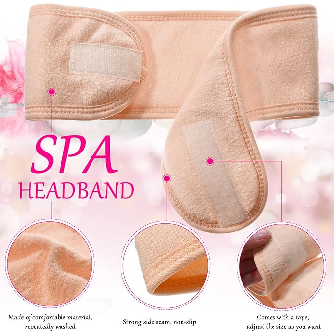 Hoteam 30 Pack Spa Headband Facial Esthetician Hair Wrap - Image 3