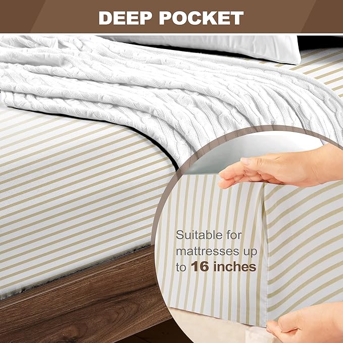 FreshCulture California King Fitted Sheet Only - Image 4