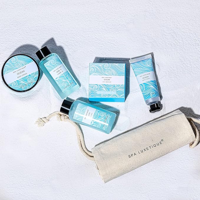 Spa Luxetique Spa Gift Set for Women, Ocean Spa Set Includes Body Lotion - Image 8