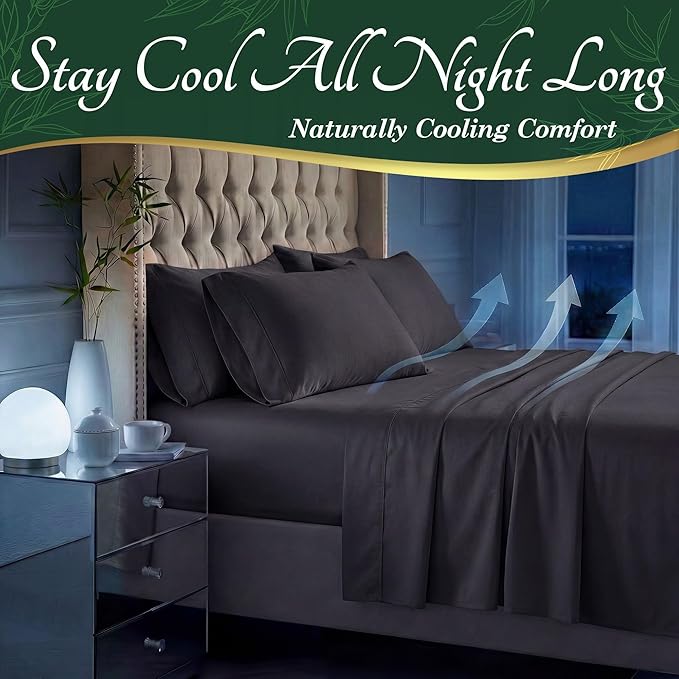 DECOLURE 100% Viscose Derived from Bamboo Sheets King Size - Image 3
