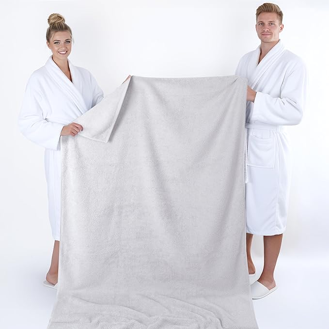 American Soft Linen 100% Cotton 600 GSM Turkish 40x80 Oversized Bath Towel Sheet - Image 5