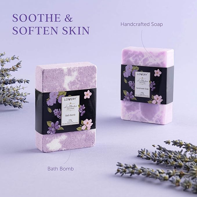 Mothers Day Gifts for Mom, Lavender & Lilac Spa Gift Basket For Women & Men - Image 4