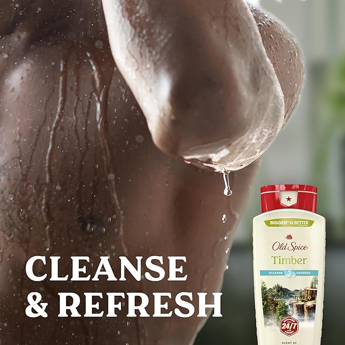 Old Spice Cleansing Body Wash for Men, 24/7 Shower Fresh - Image 3
