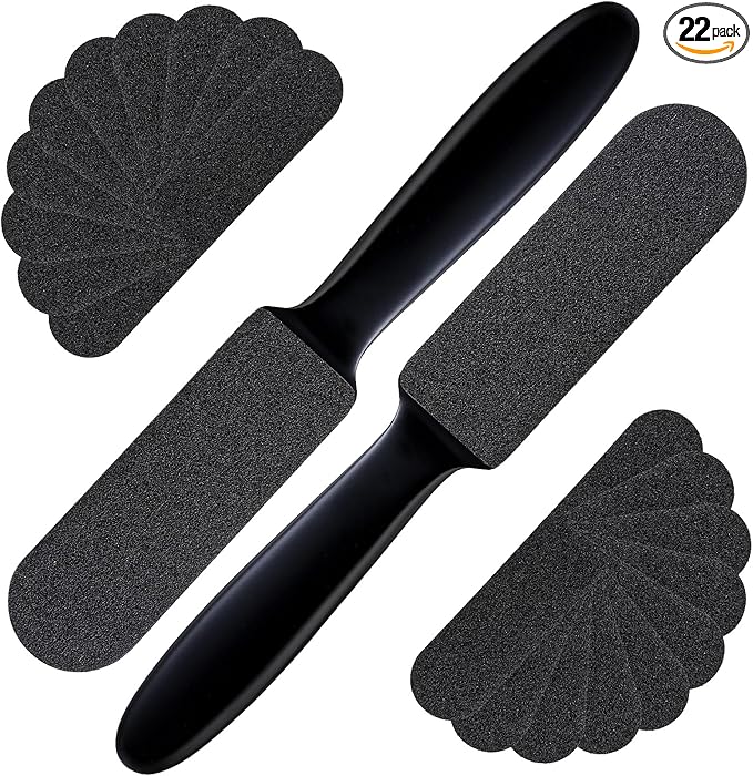 Mudder 2 Pieces Stainless Steel Pedicure Foot File Callus Remover Foot Scrubber by Mudder