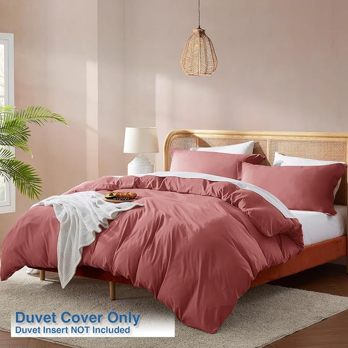 Nestl Pink Clay Duvet Cover Queen Size - Image 2