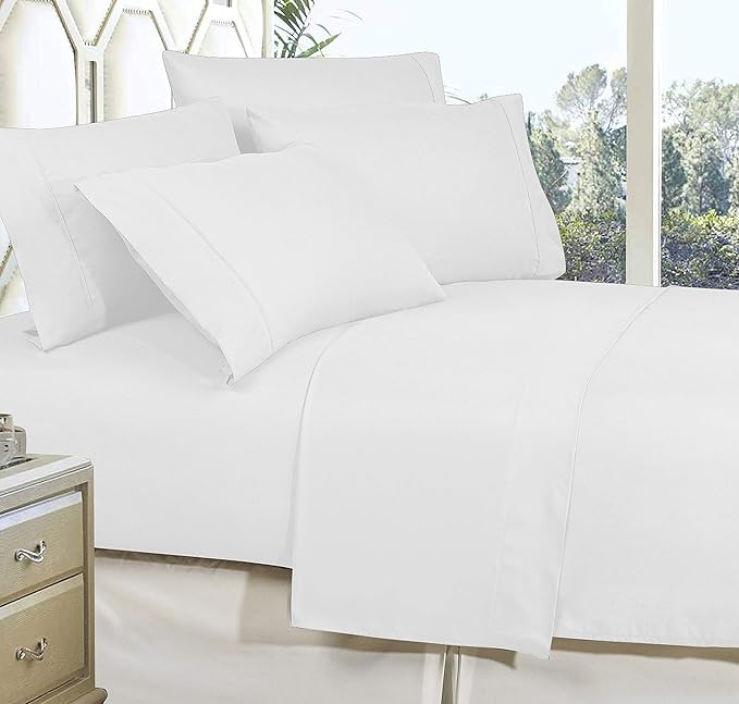 Elegant Comfort Premium Hotel Quality 1-Piece Flat Sheet, Luxury and Softest - Image 3