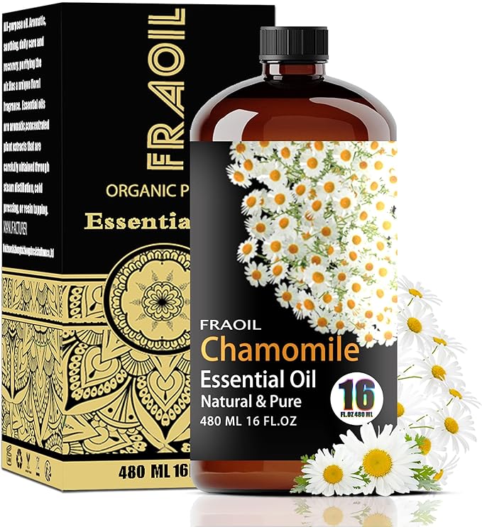 Chamomile Essential Oil, Chamomile Oil 16 Fl Oz 480 ML by FRAOILESSENTIALOIL