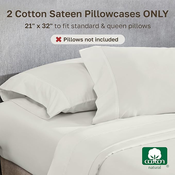 California Design Den Standard Queen Size Pillowcase Set - Image 3