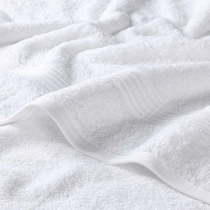 Superior Egyptian Cotton 8-Piece Towel Set, Guest Bath Decor Essentials - Image 3