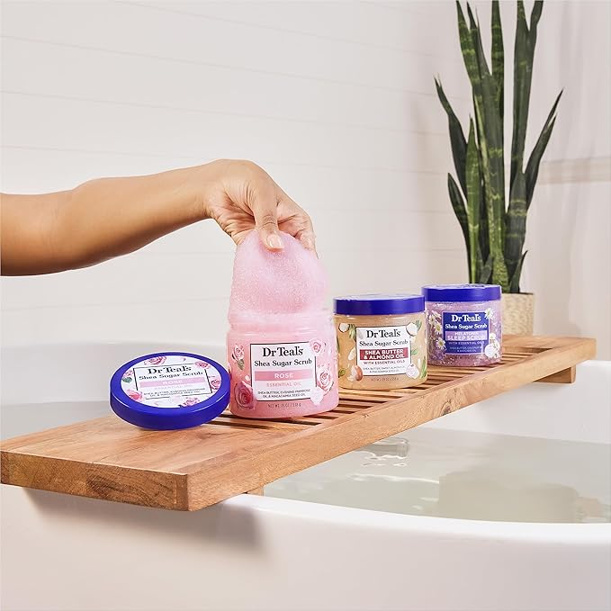 Dr Teal's Shea Sugar Body Scrub, Rose - Image 5