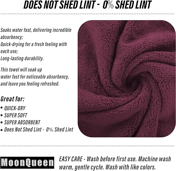 MOONQUEEN 18 Pack Premium Hand Towels - Image 4